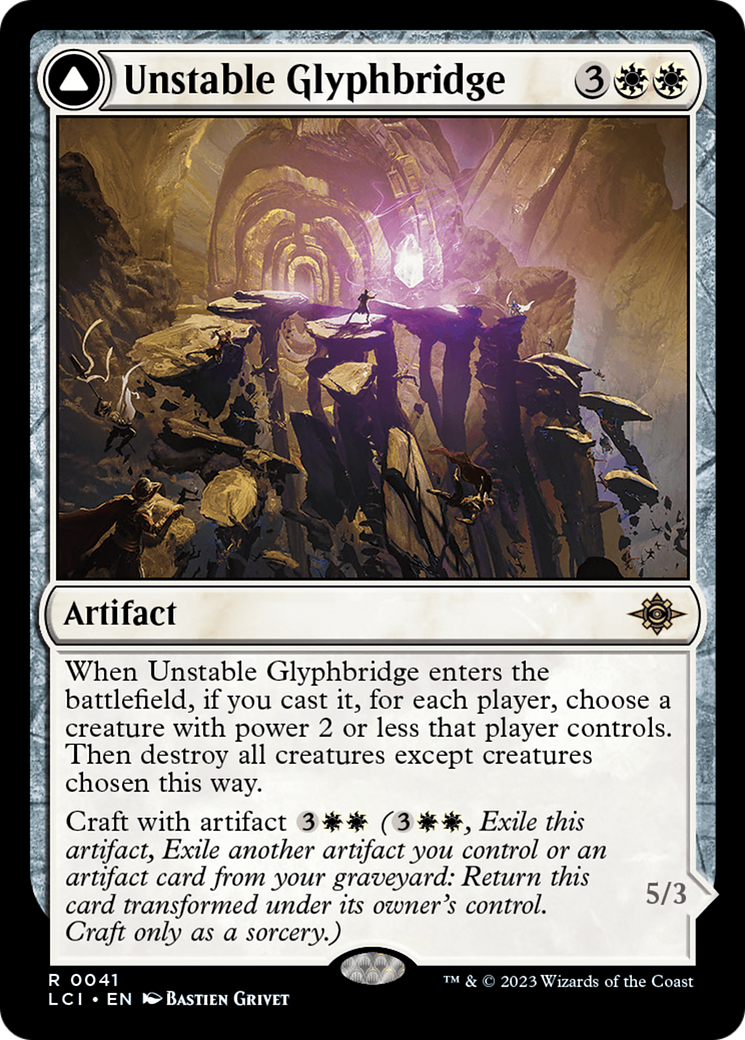 Unstable Glyphbridge (LCI-041)  Foil - The Lost Caverns of Ixalan
