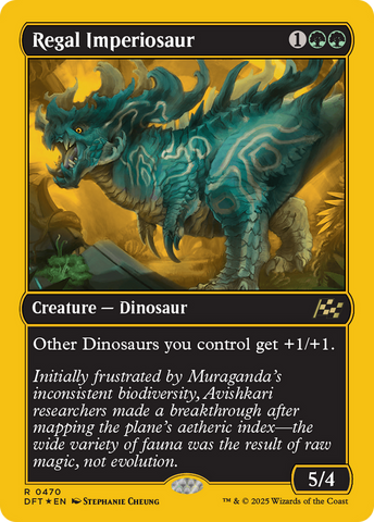 Regal Imperiosaur (First-Place Foil) (DFT-470) - Aetherdrift Foil