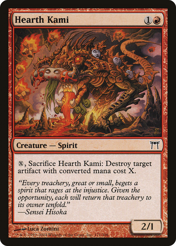 Hearth Kami (CHK-171)  - Champions of Kamigawa