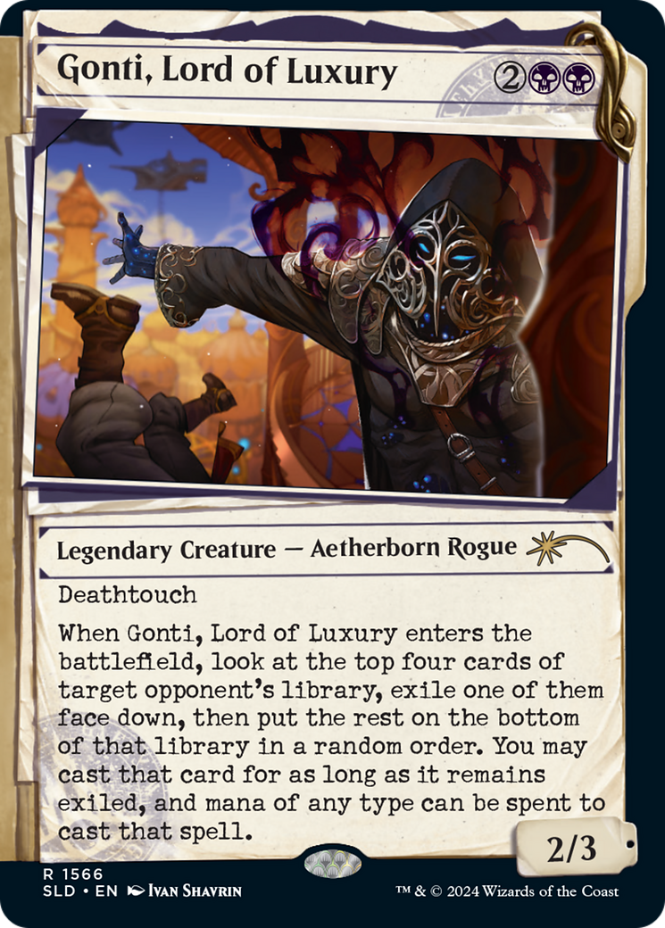 Gonti, Lord of Luxury (SLD-1566)  - Secret Lair Drop: (Showcase)