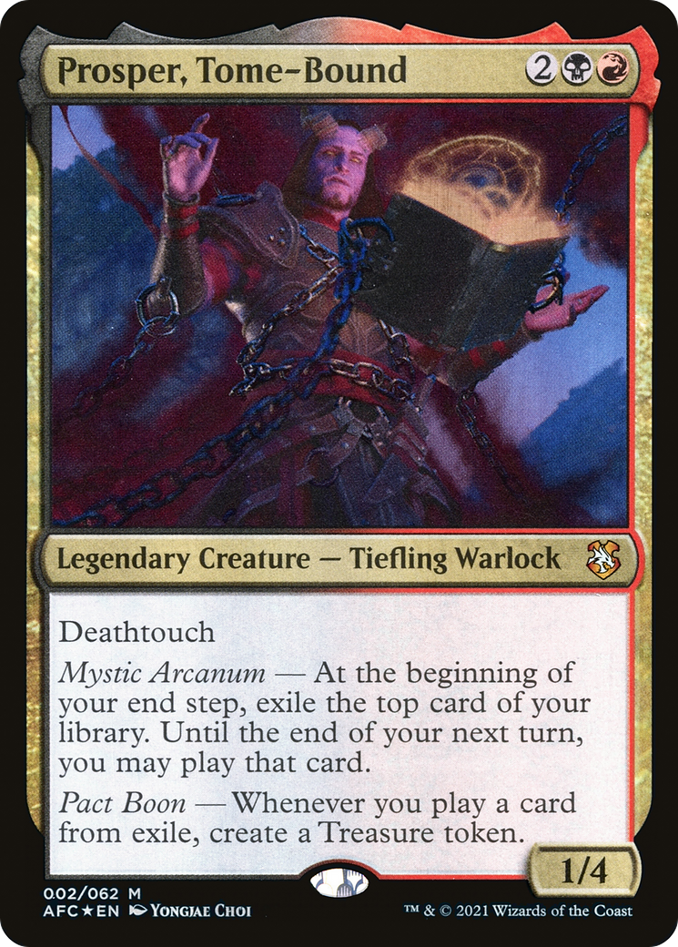 Prosper, Tome-Bound (AFC-002) Foil - Adventures in the Forgotten Realms Commander