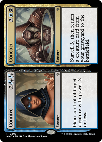 Connive // Concoct (MKC-203)  - Murders at Karlov Manor Commander