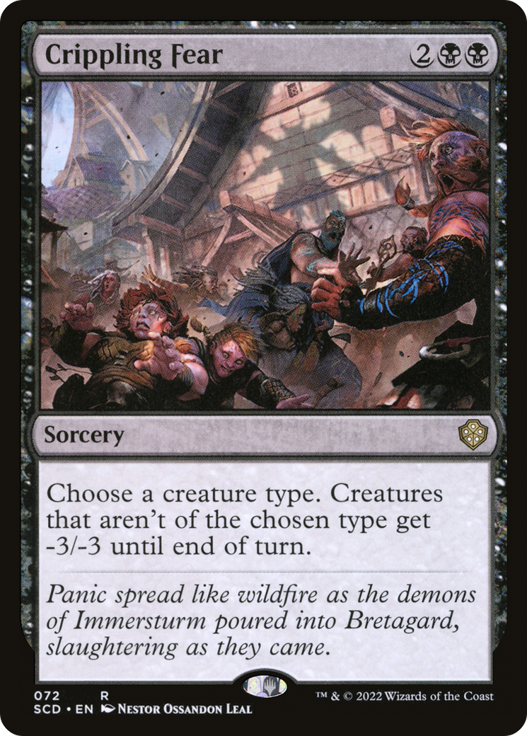 Crippling Fear (SCD-072)  - Starter Commander Decks