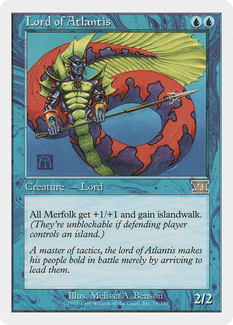 Lord of Atlantis (6ED-079)  - Classic Sixth Edition