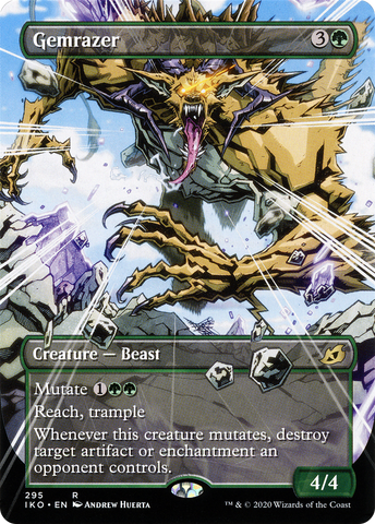 Gemrazer (Showcase) (IKO-295)  - Ikoria: Lair of Behemoths: (Showcase) (Borderless)