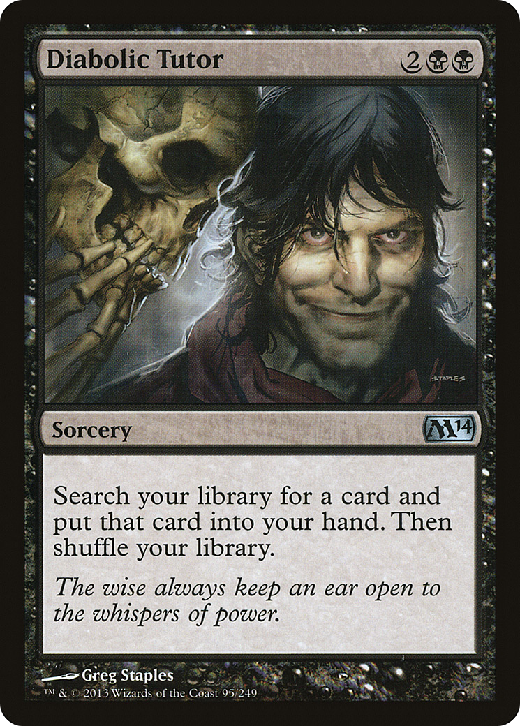 Diabolic Tutor (M14-095)  - Magic 2014