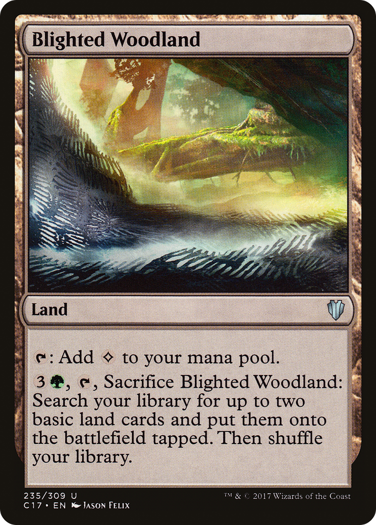 Blighted Woodland (C17-235)  - Commander 2017