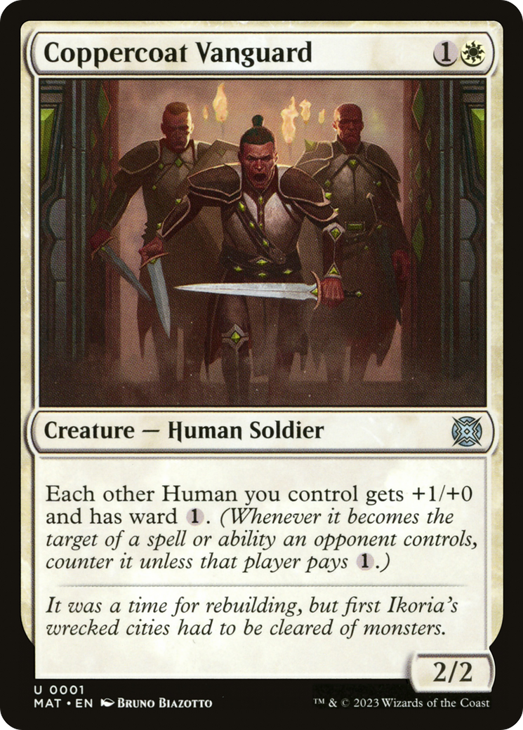 Coppercoat Vanguard (MAT-001)  Foil - March of the Machine: The Aftermath