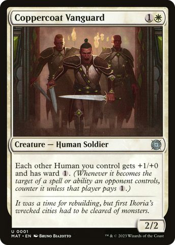 Coppercoat Vanguard (MAT-001)  Foil - March of the Machine: The Aftermath