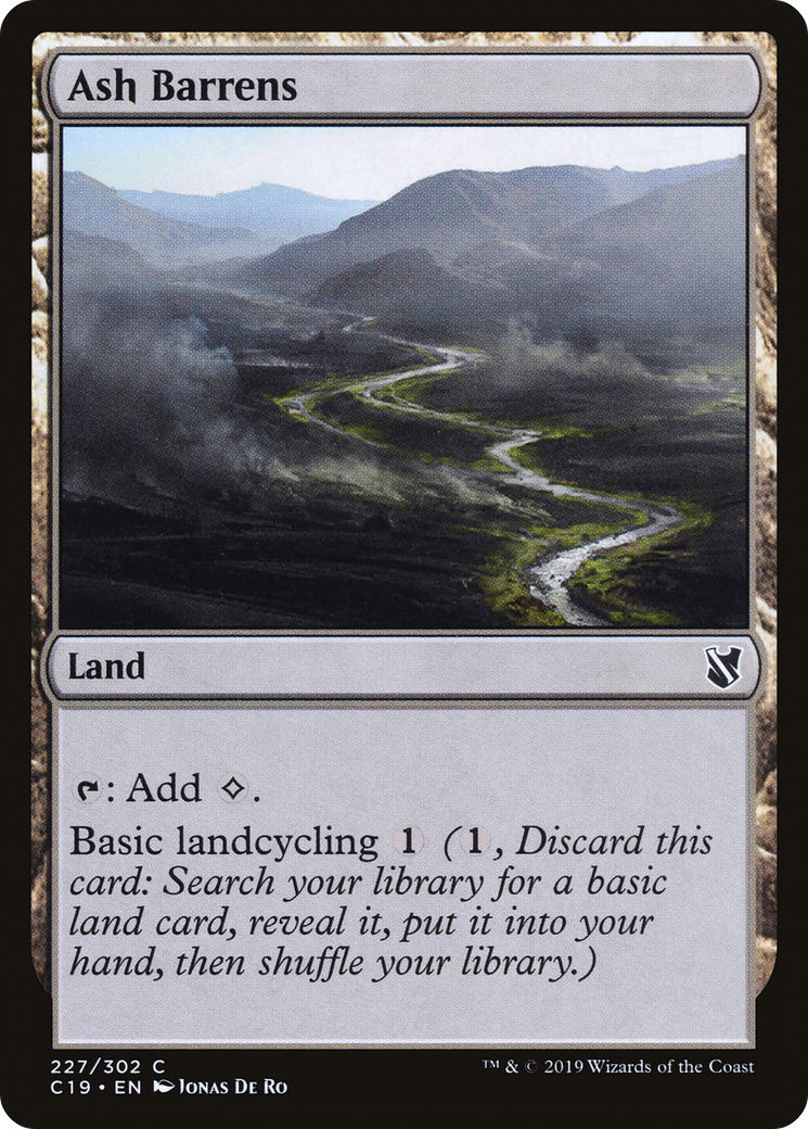 Ash Barrens (C19-227)  - Commander 2019