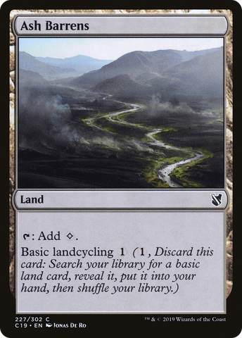 Ash Barrens (C19-227)  - Commander 2019