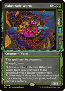 Balustrade Wurm (Showcase) (DSK-319)  Foil - Duskmourn: House of Horror: (Showcase)