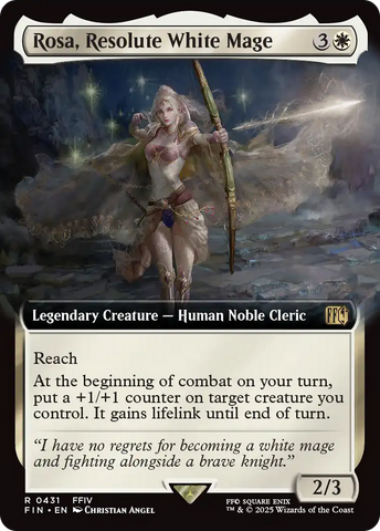 Rosa, Resolute White Mage (Extended Art) (FIN-431)  Foil - FINAL FANTASY: (Extended Art)