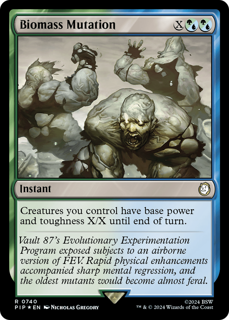 Biomass Mutation (Surge Foil) (PIP-740)  Foil - Fallout
