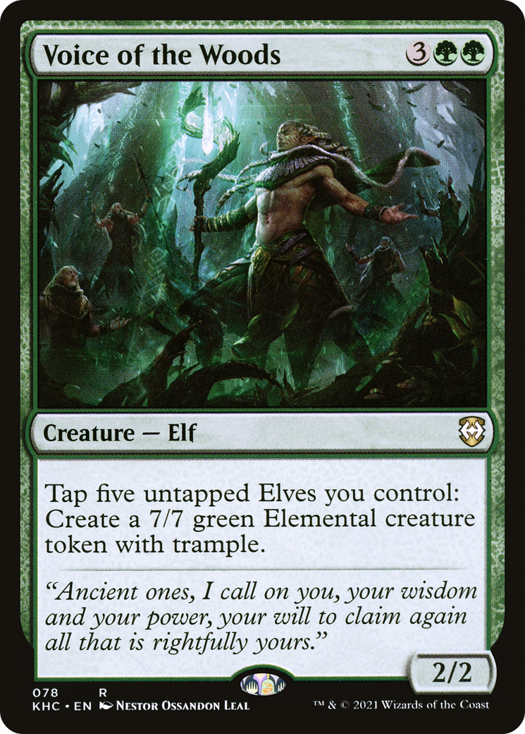 Voice of the Woods (KHC-078)  - Kaldheim Commander
