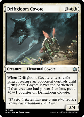 Driftgloom Coyote (BLB-011) - Bloomburrow Foil