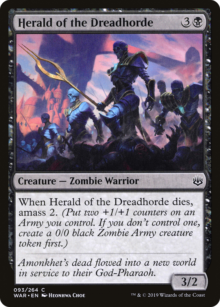 Herald of the Dreadhorde (WAR-093)  - War of the Spark