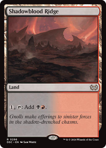 Shadowblood Ridge (DSC-296)  - Duskmourn: House of Horror Commander