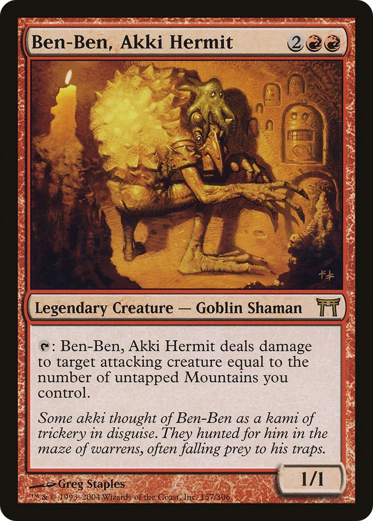 Ben-Ben, Akki Hermit (CHK-157)  Foil - Champions of Kamigawa