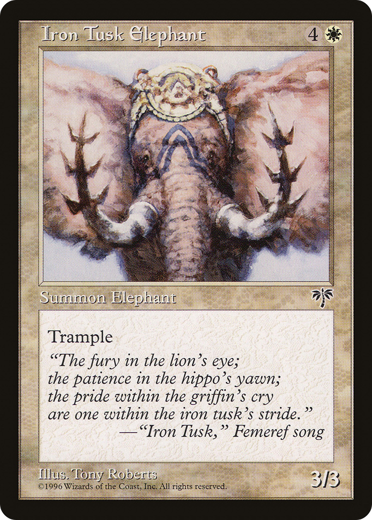 Iron Tusk Elephant (MIR-) - Mirage
