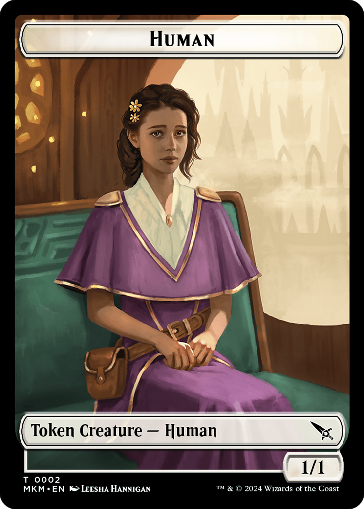 Human (TMKM-002)  Foil - Murders at Karlov Manor Tokens