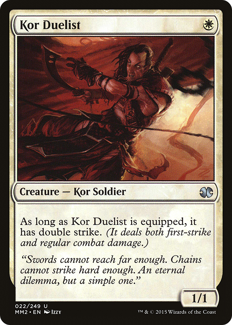 Kor Duelist (MM2-022)  - Modern Masters 2015
