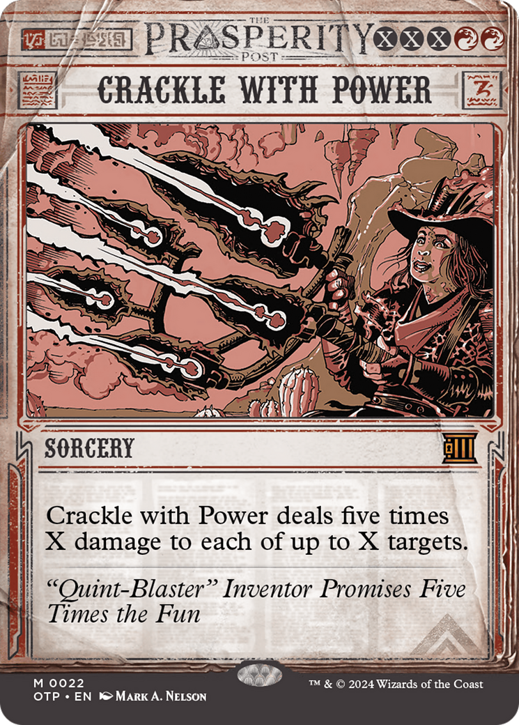 Crackle with Power (OTP-022)  Foil - Breaking News: (Showcase) (Borderless)