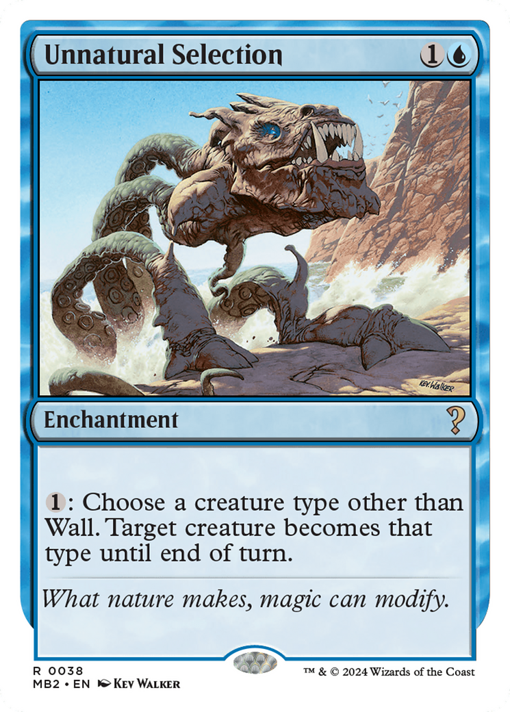 Unnatural Selection (White Border) (MB2-038)  - Mystery Booster 2