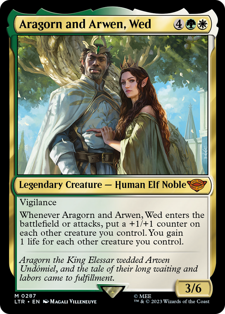 Aragorn and Arwen, Wed (LTR-287)  Foil - The Lord of the Rings: Tales of Middle-earth