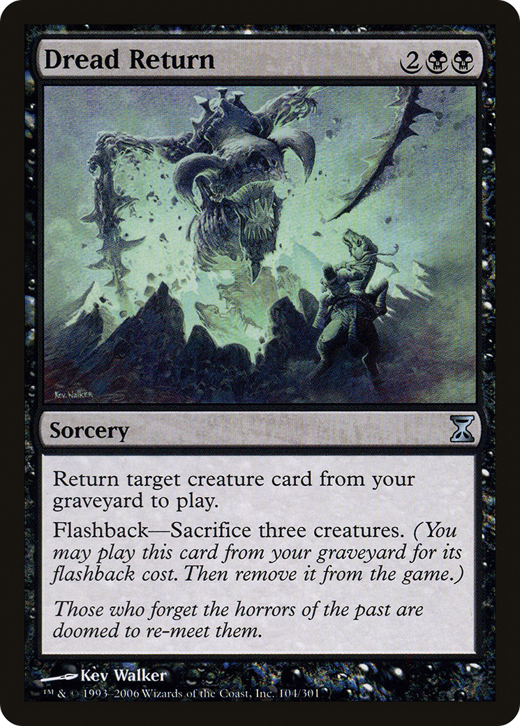 Dread Return (TSP-104)  Foil - Time Spiral