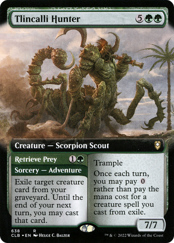 Tlincalli Hunter (Extended Art) (CLB-638)  - Commander Legends: Battle for Baldur's Gate: (Extended Art)