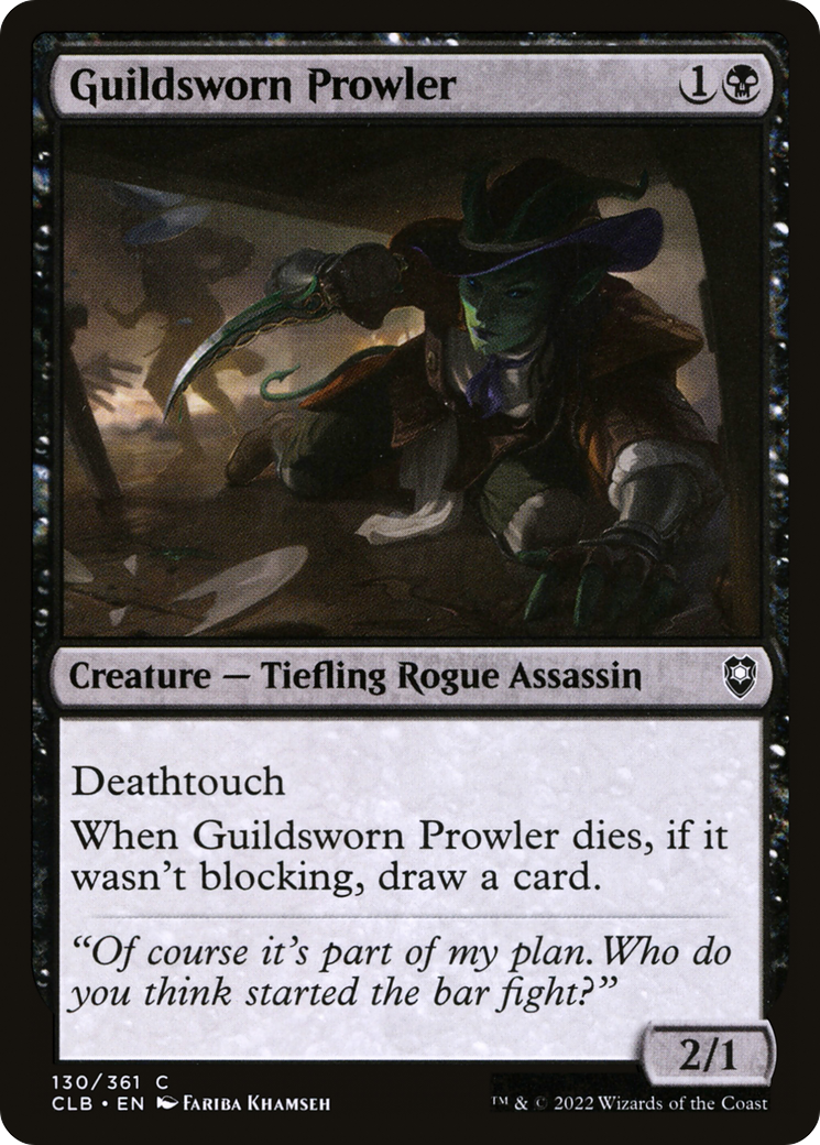 Guildsworn Prowler (CLB-130)  Foil - Commander Legends: Battle for Baldur's Gate