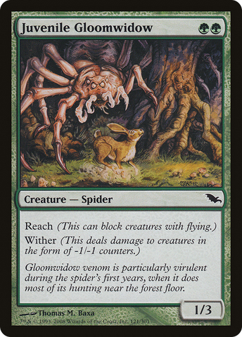 Juvenile Gloomwidow (SHM-121)  Foil - Shadowmoor