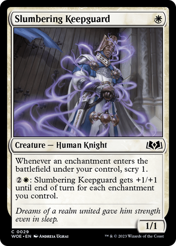 Slumbering Keepguard (WOE-029)  - Wilds of Eldraine