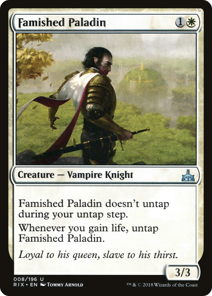 Famished Paladin (RIX-008)  - Rivals of Ixalan