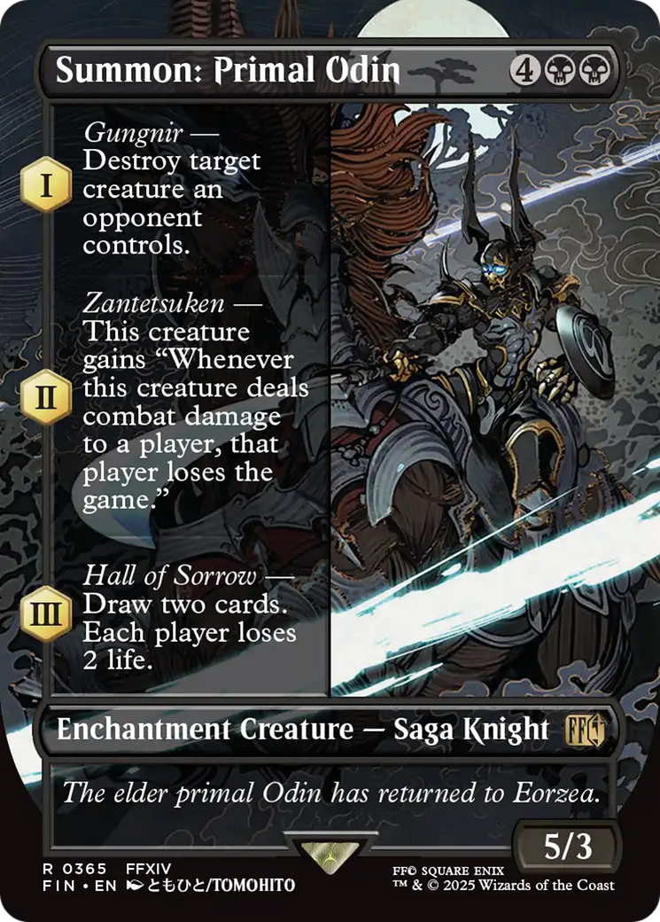 Summon: Primal Odin (Borderless) (FIN-365)  - FINAL FANTASY: (enchantment)