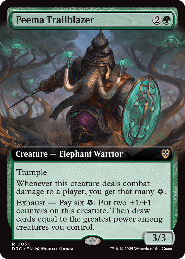 Peema Trailblazer (Extended Art) (DRC-030)  - Commander: Aetherdrift: (Extended Art)