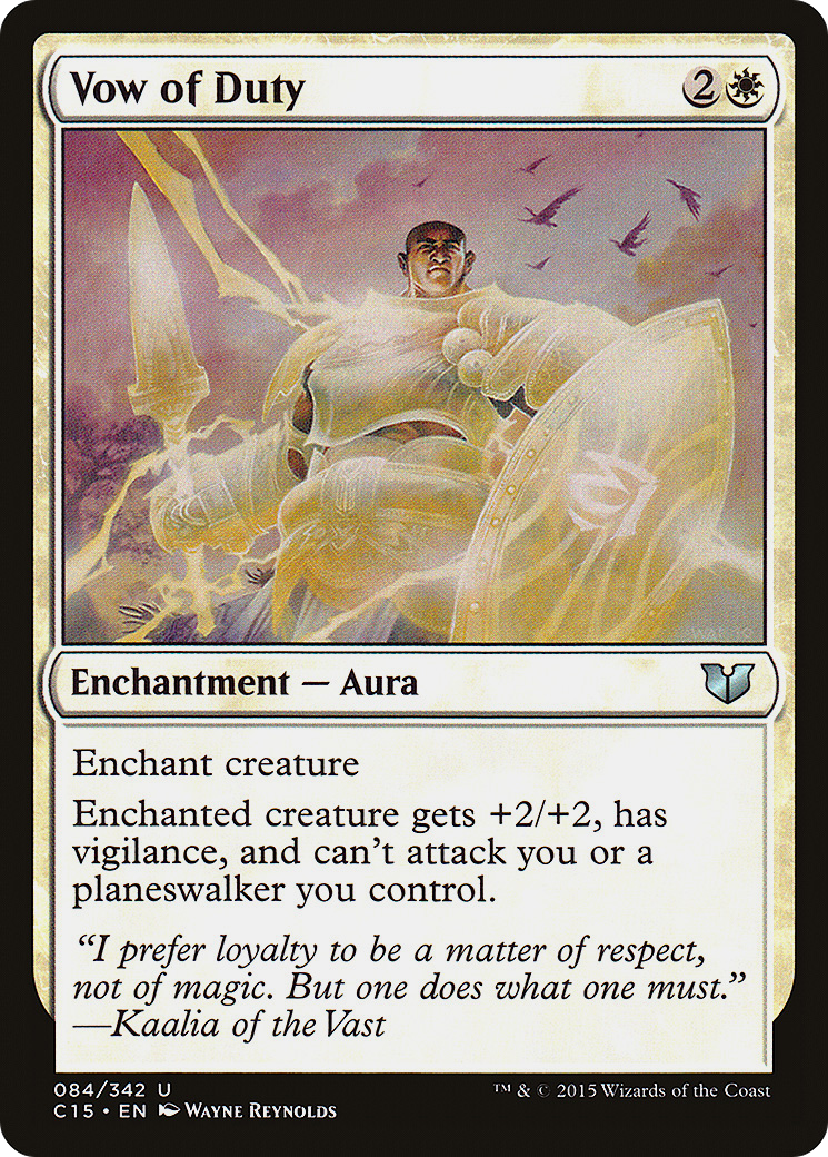 Vow of Duty (C15-084)  - Commander 2015