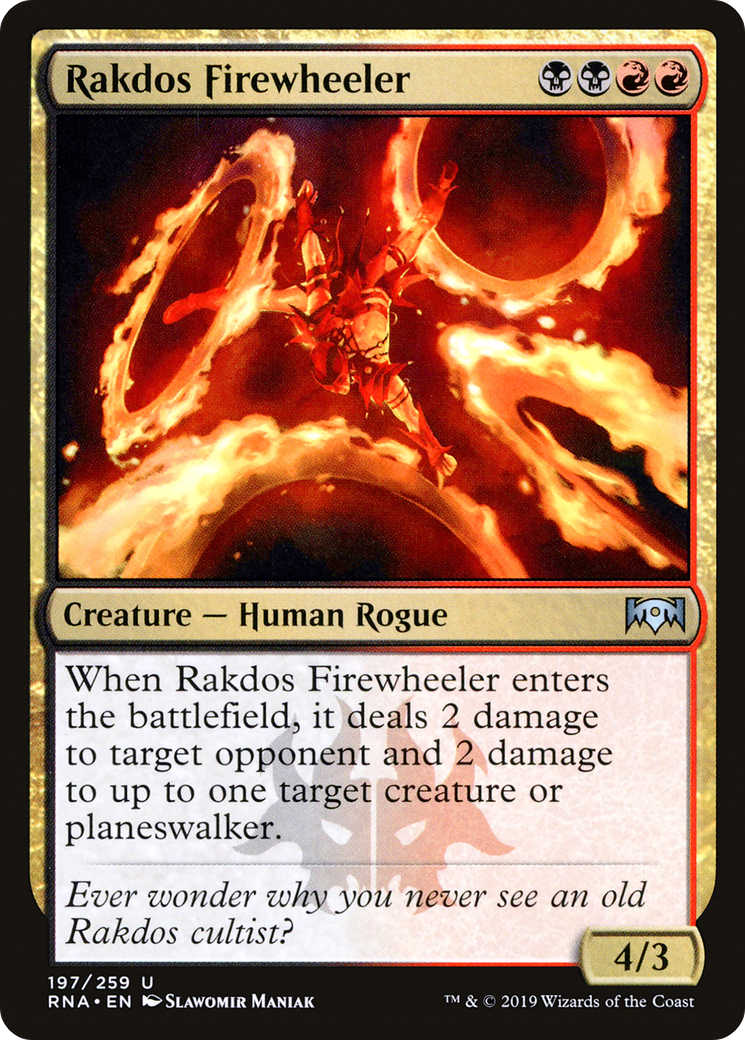 Rakdos Firewheeler (RNA-197)  - Ravnica Allegiance