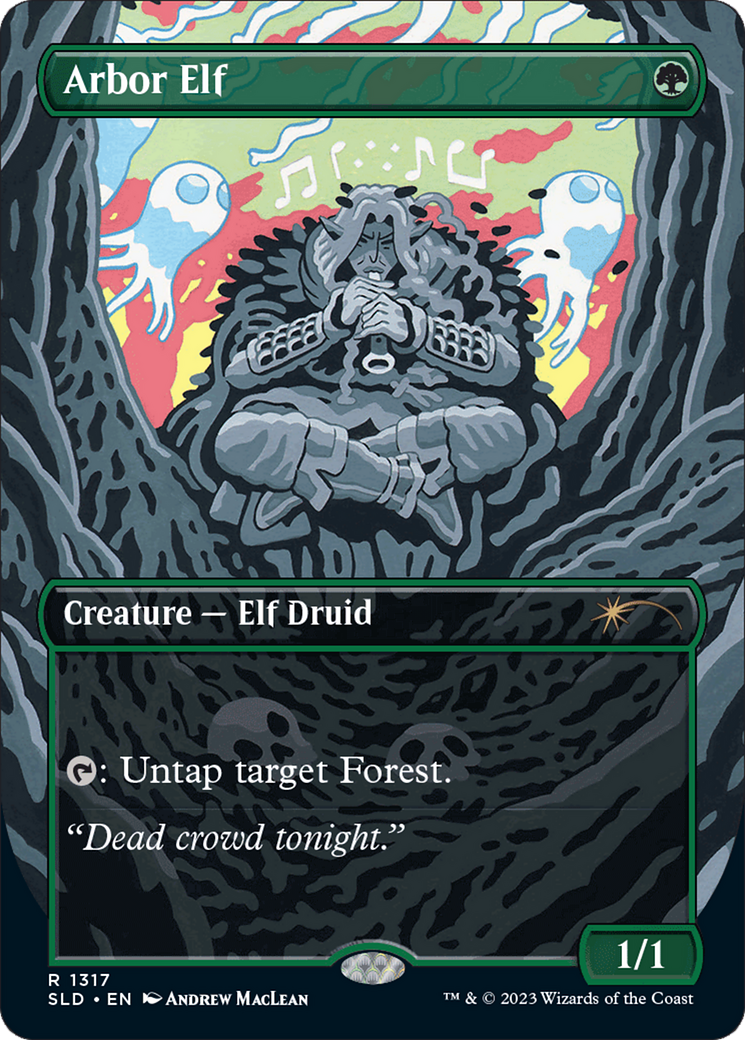 Arbor Elf (SLD-1317)  - Secret Lair Drop (Borderless)