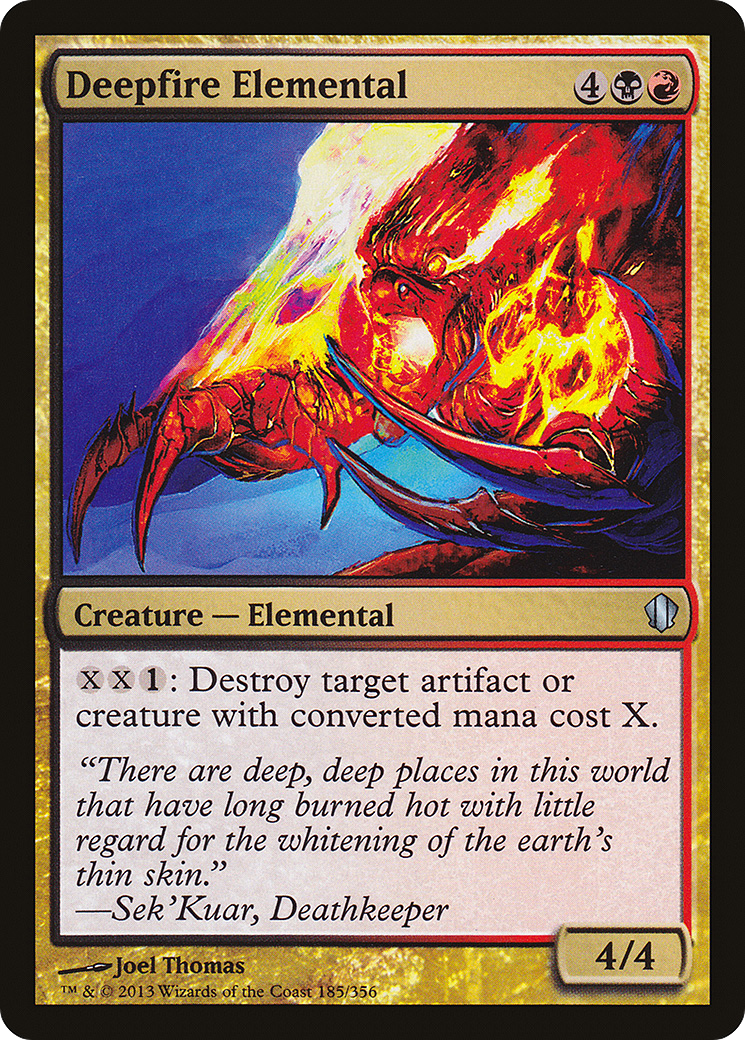 Deepfire Elemental (C13-185)  - Commander 2013
