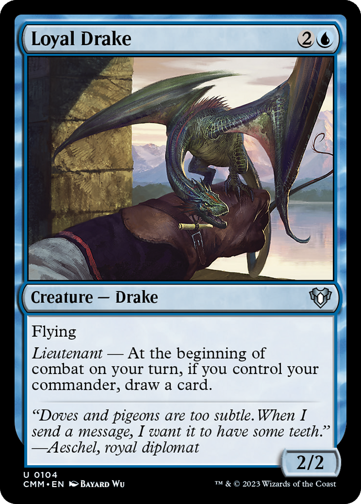 Loyal Drake (CMM-104)  Foil - Commander Masters