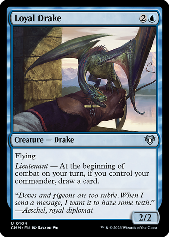 Loyal Drake (CMM-104)  Foil - Commander Masters