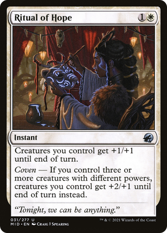 Ritual of Hope (MID-031)  Foil - Innistrad: Midnight Hunt