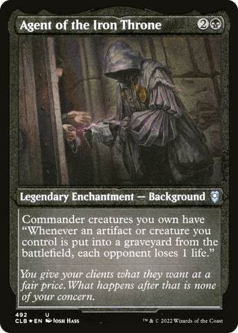 Agent of the Iron Throne (CLB-492)  Etched Foil - Commander Legends: Battle for Baldur's Gate