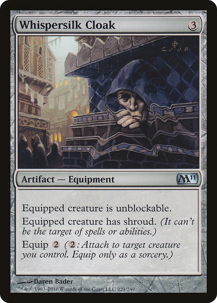 Whispersilk Cloak (M11-221)  - Magic 2011