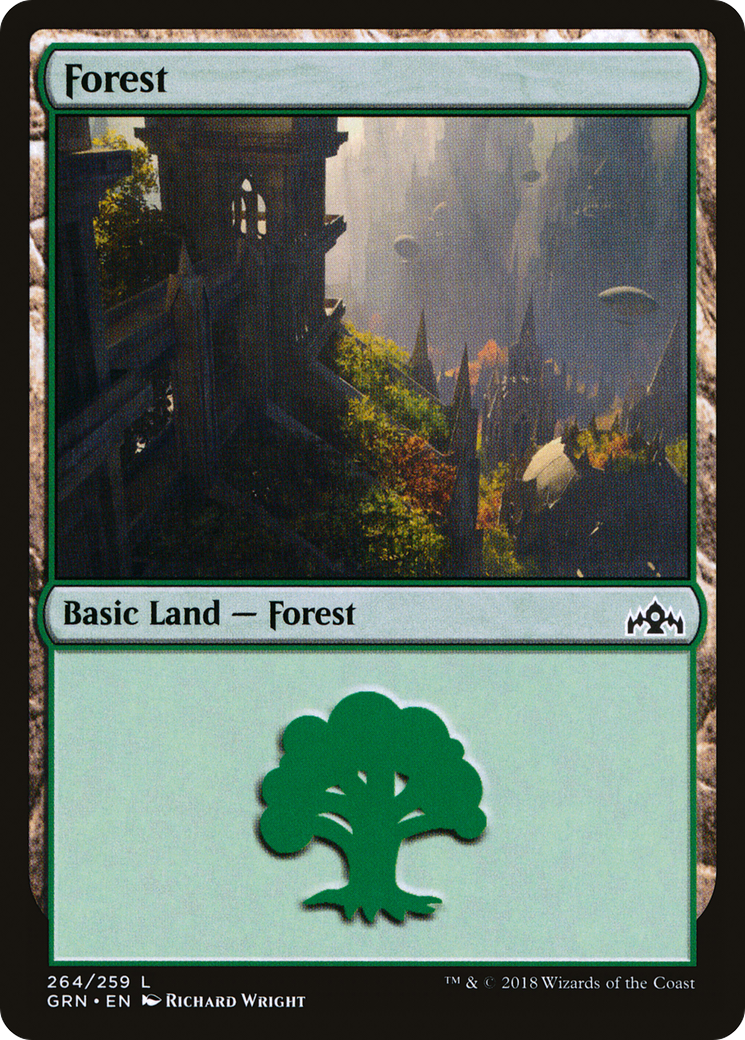 Forest (GRN-264)  Foil - Guilds of Ravnica