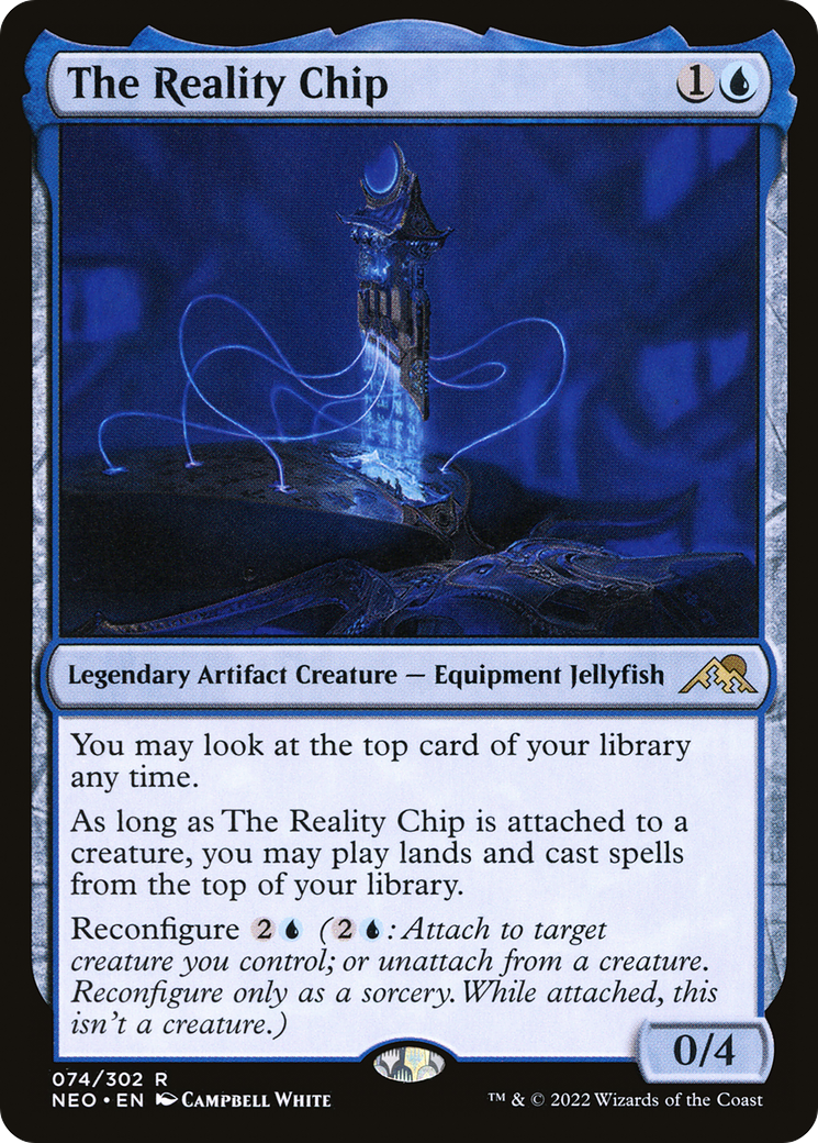 The Reality Chip (NEO-074)  Foil - Kamigawa: Neon Dynasty