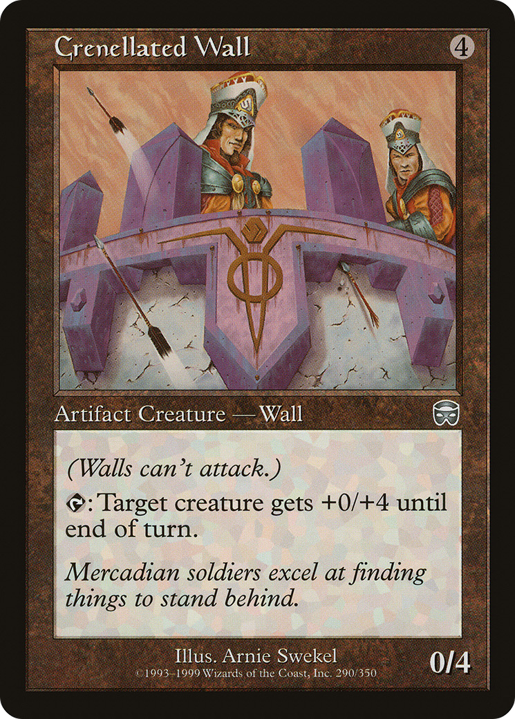 Crenellated Wall (MMQ-290)  - Mercadian Masques