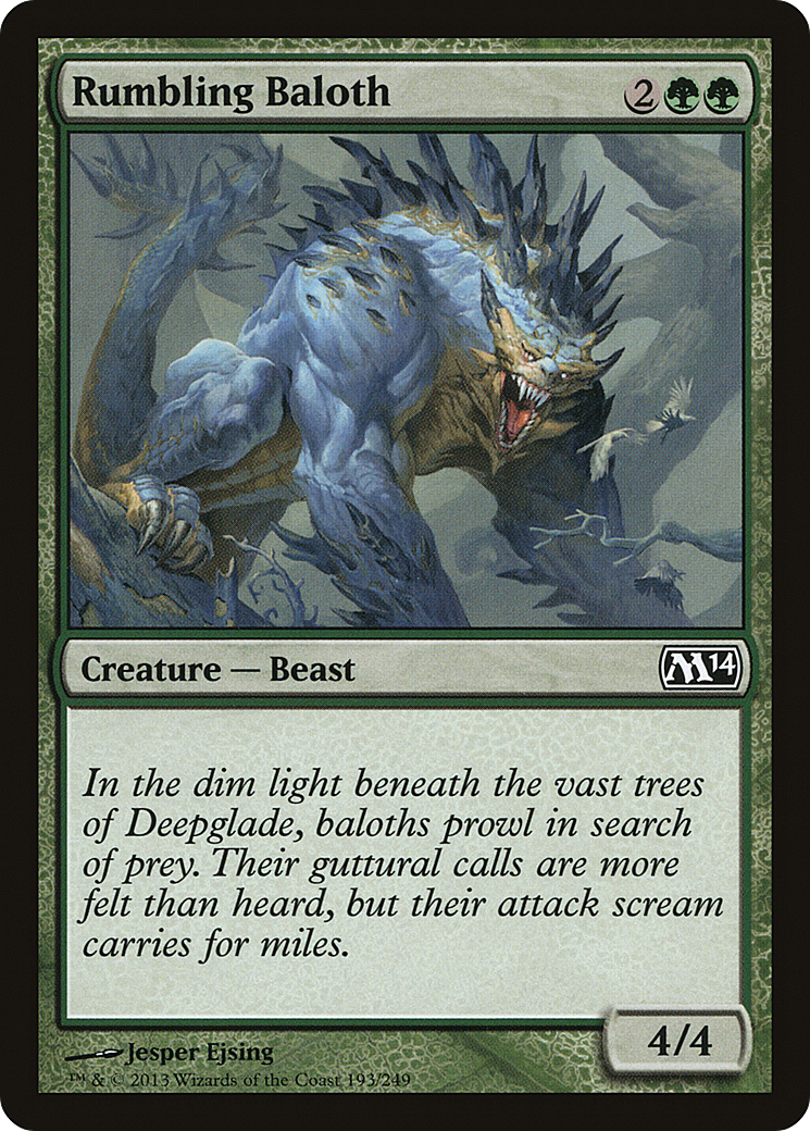 Rumbling Baloth (M14-193)  Foil - Magic 2014